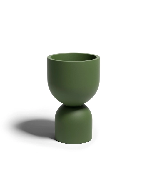 Oliwkowa donica na rośliny Kielich 50 cm